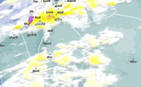 Jordan.. The cold front reaches the south accompanied by heavy rain