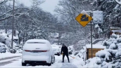Unprecedented cold.. A Canadian city records -55.7°C