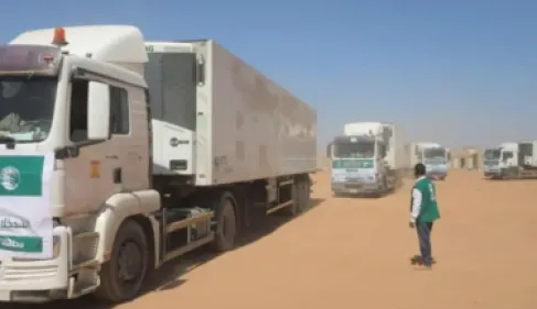 السعودية.. وصول 20 شاحنة إغاثية إلى محافظة حضرموت