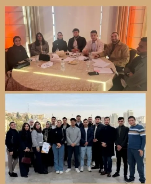 مشاركة طلبة عمان الاهلية بمختبر السياسات الشبابية حول التحول الغذائي والزراعي