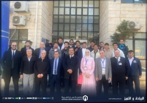 طلبة كلية علوم الطيران في جامعة عمان العربية يزورون أكاديمية الشرق الأوسط للطيران