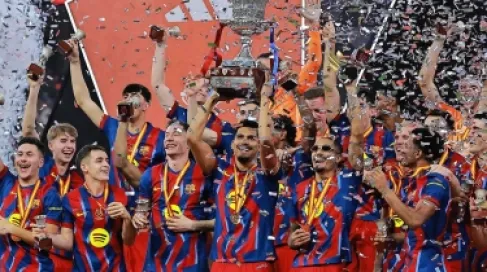 كم جنى برشلونة بعد التتويج بكأس السوبر الإسباني؟