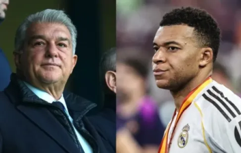 رئيس برشلونة يهاجم مبابي بهذه الكلمات