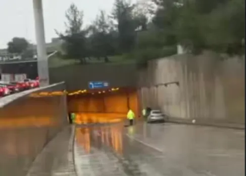 إغلاق نفق كوريدور عبدون باتجاه شارع المطار بسبب الأمطار