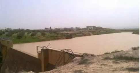 Flood at Al-Baweidah Dam in Irbid - Video