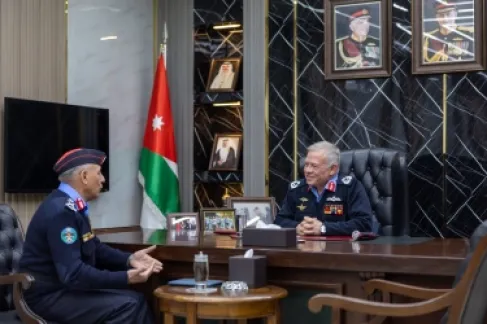 The King Visits the Public Security Directorate