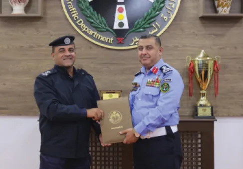 تكريم رئيس شعبة سير العاصمة لتميّزه في أداء الواجب