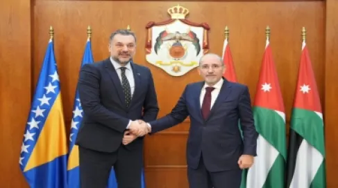 مباحثات أردنية بوسنية بشأن تطورات الأوضاع في الأراضي الفلسطينية المحتلة