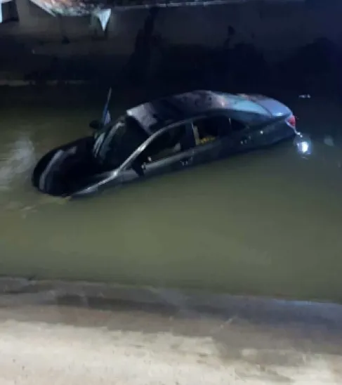 Retrieval of a Vehicle that Fell into King Abdullah Canal