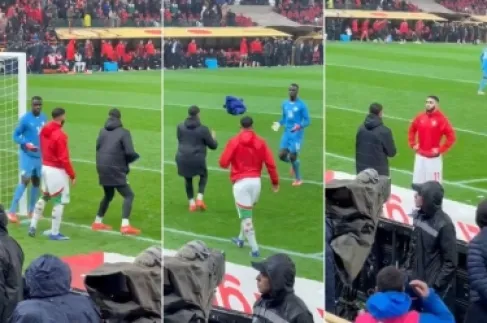 منشفة ميندي تثير الجدل في نهائي أمم أفريقيا.. لعبة نفسية أم طقس سحري؟