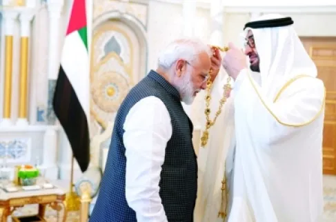 رئيس دولة الإمارات يزور الهند