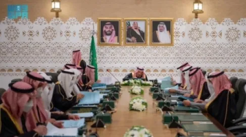 مجلس الوزراء السعودي برئاسة الملك سلمان يرحّب بتطورات غزة