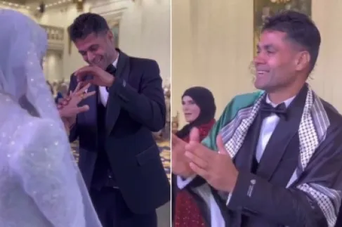 محمود العارضة.. من سجن جلبوع إلى عشّ الزوجية - فيديو