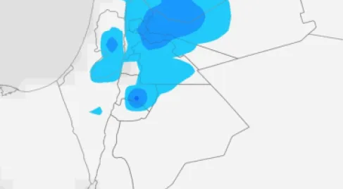 الأردن.. أحوال جوية غير مستقرة وزخات مطرية وثلجية متوقعة