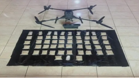 إحباط تهريب مواد مخدرة بواسطة طائرة مسيرة على الواجهة الغربية