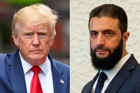 الشرع وترمب يبحثان المرحلة الانتقالية بسورية