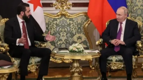 بوتين للشرع: ندعم جهودكم لاستعادة وحدة أراضي سوريا