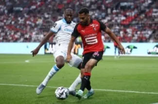 الدولي الأردني موسى التعمري مهاجم رين الفرنسي