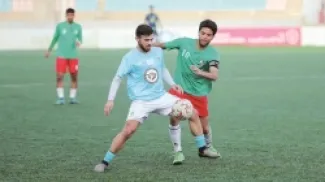 من لقاء الفيصلي والوحدات بالدوري الرديف