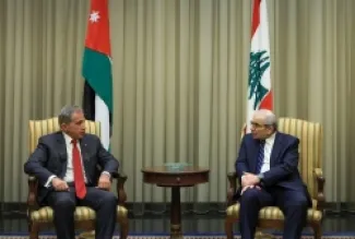 حسان ونظيره اللُّبناني الدكتور نوَّاف سلام