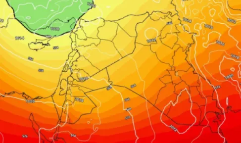 5 ظواهر جوية ترافق المنخفض الجوي الذي سيؤثر على الأردن