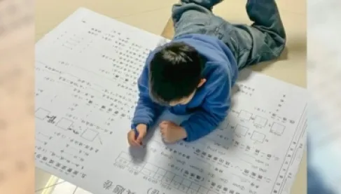 واجبات مدرسية أم لوحات جدارية؟ أم تفجر موجة سخرية وضحك بأغرب صيحة تعليمية