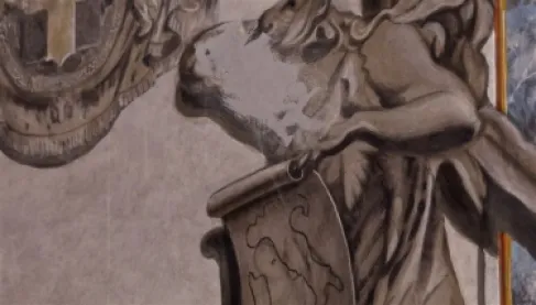 محو وجه ميلوني من جدارية كنيسة في روما