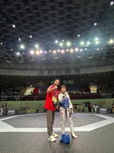 حبيب عمرو يتوج بذهبية بطولة الفجيرة للتايكواندو