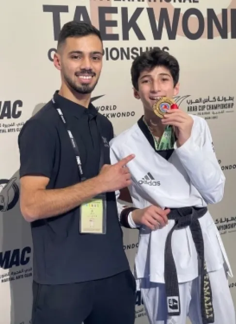 عمران تملي يتوج بذهبية بطولة الفجيرة للتايكواندو