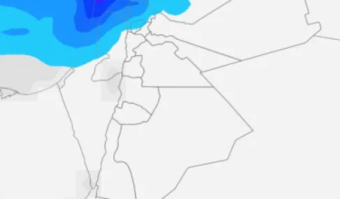 الأردن: انخفاض الحرارة وأمطار متفرقة شمالاً الأربعاء