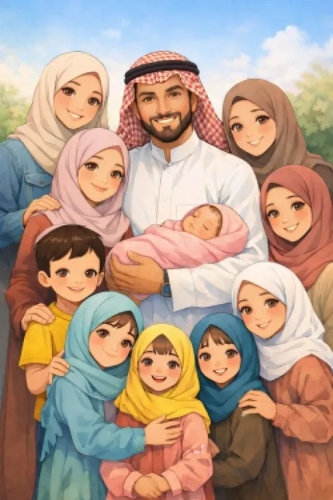 محمد الشحاذة يرزق بمولودته التاسعة