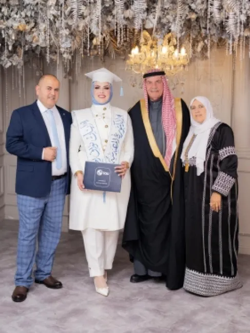 إبنة الشيخ نواف الخوالدة تحصل على الدكتوراه في هندسة إدارة الأعمال الزراعية