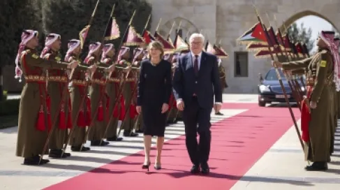 الرئيس الألماني يختتم زيارته للأردن