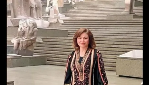 إلهام شاهين من داخل المتحف المصري الكبير في رمضان: فخورة بتاريخي
