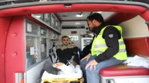 The Armed Forces evacuate the 25th group of sick children from Gaza for treatment in the Kingdom