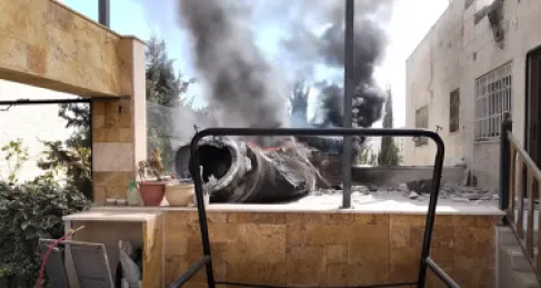 سقوط شظايا صواريخ في مناطق متفرقة بالعاصمة عمّان