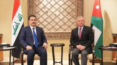 الملك ورئيس الوزراء العراقي يبحثان تنسيق الجهود لوقف الحرب