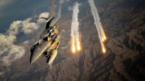 ضربتان جويتان تستهدفان منطقة في العراق