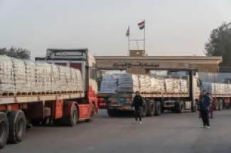 حماس تؤكد عدم وجود أي تحسن على دخول المساعدات إلى القطاع