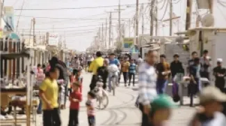 لاجئون سوريون في مخيم الزعتري