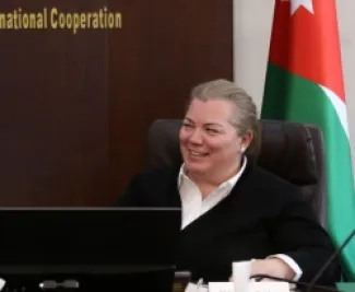 وزيرة التخطيط والتعاون الدولي زينة طوقان