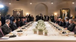 جلالة الملك عبدﷲ الثاني والرئيس الألماني فرانك فالتر شتاينماير. (الديوان الملكي الهاشمي)