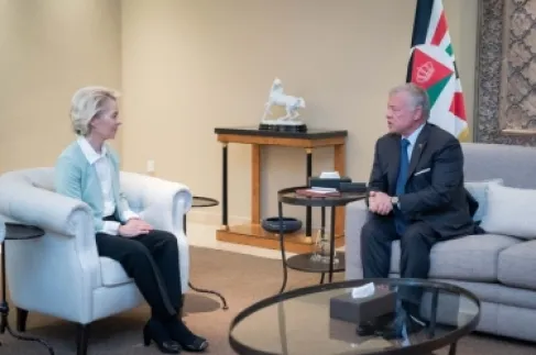 الملك ولاين يؤكدان ضرورة العمل المشترك لاستعادة التهدئة في الإقليم