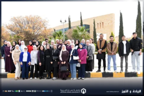 طلبة صيدلة عمان العربية يشاركون في ورشة تدريبية حول التوعية بأضرار التدخين