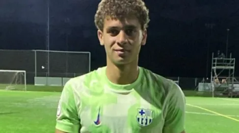 بالفيديو .. حمزة عبد الكريم يتألق ويسجل أول أهدافه مع برشلونة