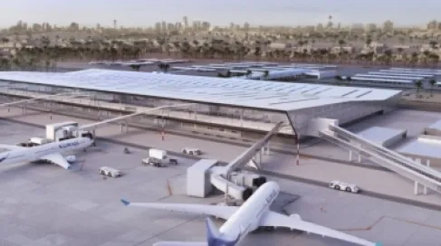 Targeting Kuwait International Airport with several drones.. No human injuries