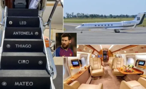 50 million euros value of Messi's private plane