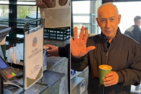 Was Netanyahu's Appearance in an Israeli Soldiers' Café an Optical Illusion?