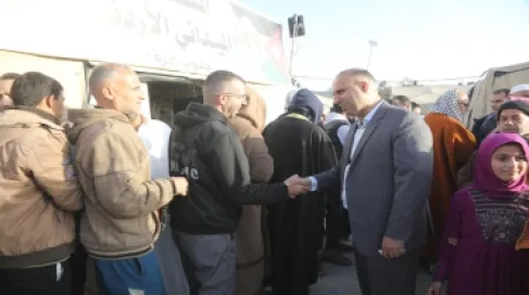 المستشفى الميداني الأردني جنوب غزة/9 يستقبل وفوداً من القطاع بمناسبة عيد الفطر