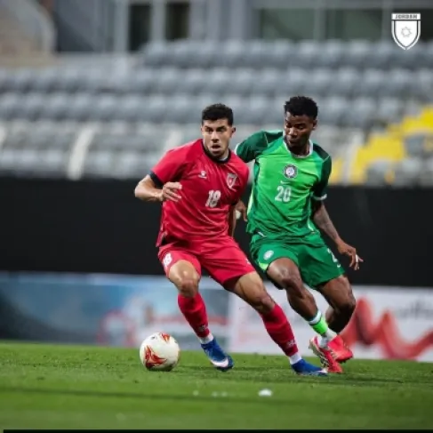 النشامى يتعادل وديا مع نيجيريا بهدفين لمثلهما